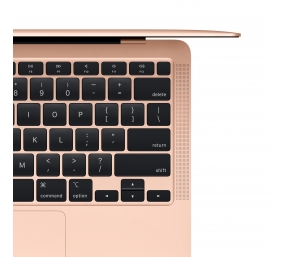 Apple | MacBook Air | Gold | 13.3 " | IPS | 2560 x 1600 | Apple M1 | 8 GB | SSD 256 GB | Apple M1 7-core GPU | GB | Without ODD | macOS | 802.11ax | Bluetooth version 5.0 | Keyboard language English | Keyboard backlit | Warranty 12 month(s) | Battery warr