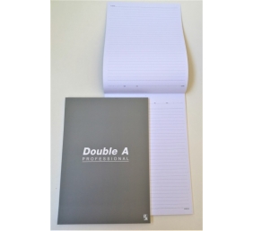 Double A sąsiuvinis užrašams, linijomis A4 formato, 70gsm, 50 lapų. (4ių intensivių spalvų miksas)
