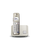 Panasonic | Cordless | KX-TGE210FXN | Built-in display | Caller ID | Champagne | Conference call | Phonebook capacity 150 entries | Speakerphone