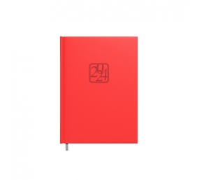 Darbo knyga-kalendorius 2024m. A5 raudona sp.
