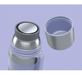 Boddels HEET Vacuum flask with cup Isothermal,  Lavender blue, Capacity 0.7 L, Diameter 7.2 cm, Bisphenol A (BPA) free