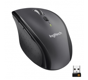 Logitech Marathon M705 Belaidė pelė, RF Wireless, 1000 DPI, Juoda/Pilka