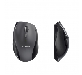 Logitech Marathon M705 Belaidė pelė, RF Wireless, 1000 DPI, Juoda/Pilka