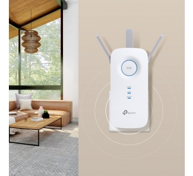 TP-LINK | RE550 | AC1900 Wi-Fi Range Extender | 802.11ac | 2GHz/5GHz | 600+1300 Mbit/s | 10/100/1000 Mbit/s | Ethernet LAN (RJ-45) ports 1 | MU-MiMO No | no PoE | Antenna type 3xExternal | No